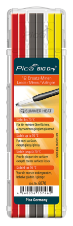 Стрижні запасні, 6070 для Pica BIG Dry, "Summer Heat" три кольори, 12шт Одеса