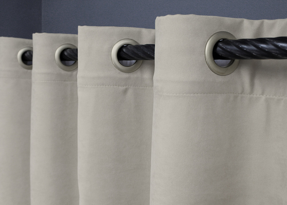 Комплект штор на люверсах VR-Textil Мікровелюр Petek YL № 1803ш Світло-сірий 150х270 см 2 шт (37-0269) Київ - фото 6