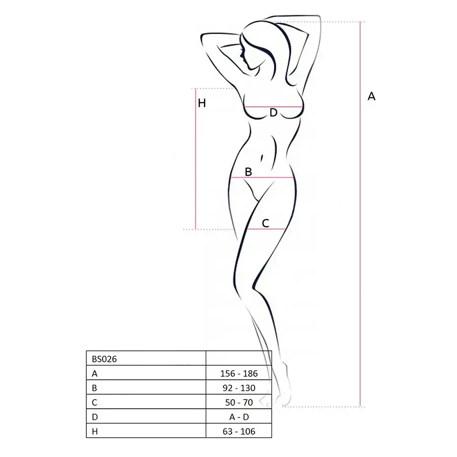 Бодістокінг Passion BS026 black, сукня-сітка на бретелях Львів - фото 4