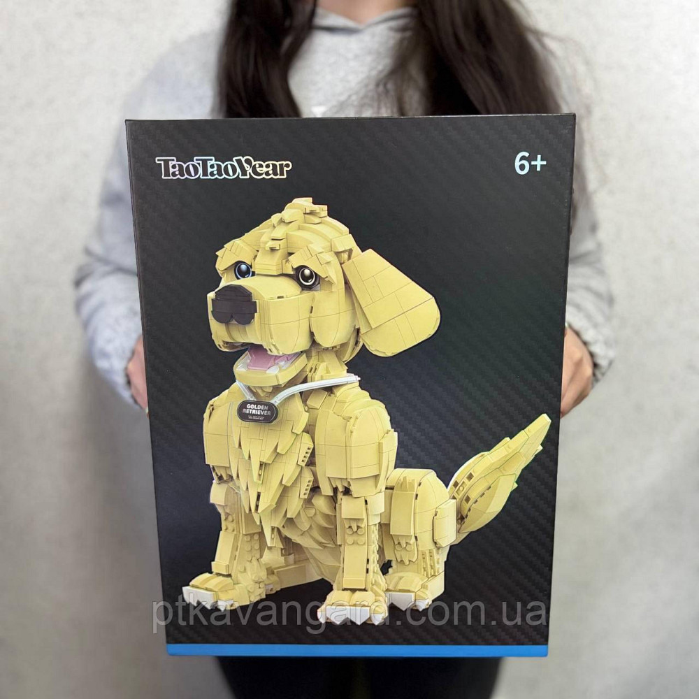 Конструктор собака лабрадор ретрівер золотистий 1754 деталі, домашні улюбленці, блоковий TT 5002 Хмельницький - фото 1