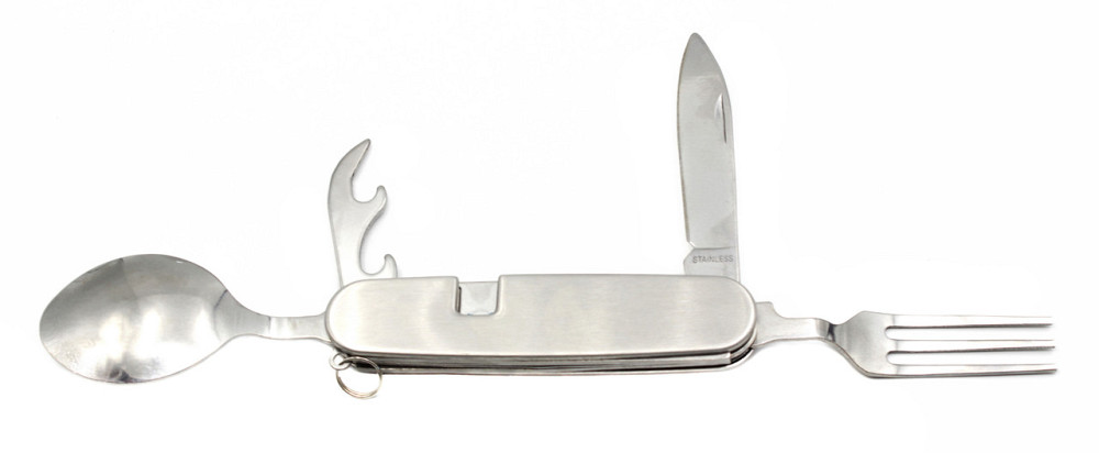 Туристичний столовий прилад, метал, A675 малий Дніпро - фото 2