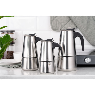 Гейзерная кофеварка Ardesto Gemini Apulia 4 чашки (AR0804SS) Винница - изображение 7