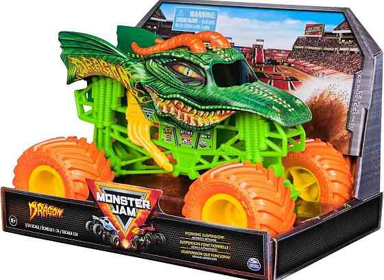 Монстр-траки Monster Jam 1:24 Оригинал Бэтмобиль, Дракон, Мегалодон. Харьков