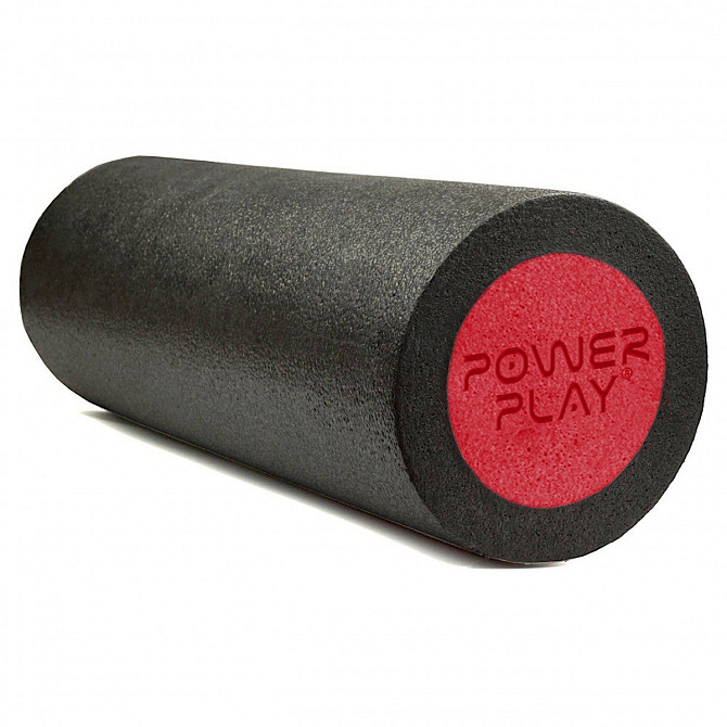 Набір для масажу та йоги PowerPlay PP_4095 EPP (Ролик 45*15 + 2 м'ячі) Red + гумка 11кг. Кам'янське - фото 2