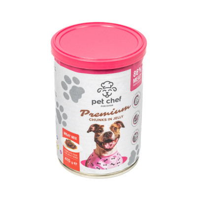 Вологий корм для собак Pet Chef М'ясний мікс 415 г (4820255193625) Вінниця - фото 1