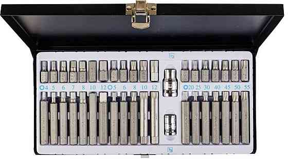 MASTERTOOL Набір насадок MASTERTOOL TORX/HEX/SPLINE 40 шт у металевому кейсі 78-1240 Киев