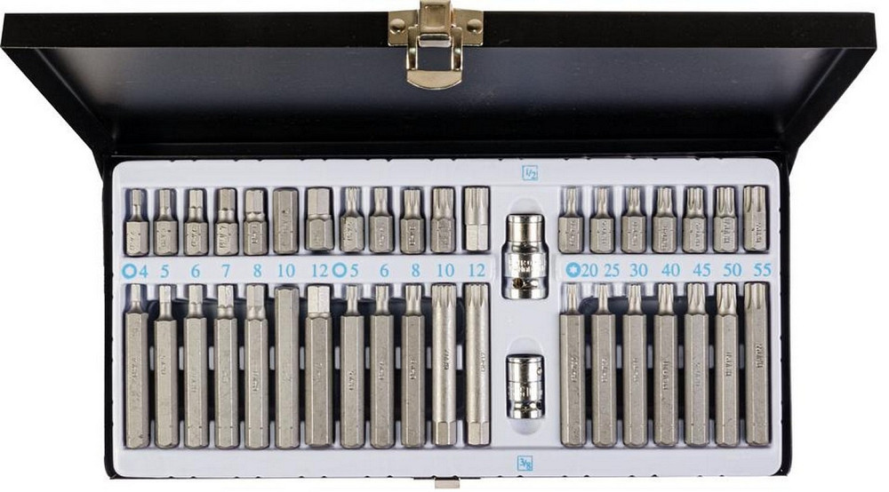 MASTERTOOL Набір насадок MASTERTOOL TORX/HEX/SPLINE 40 шт у металевому кейсі 78-1240 Киев - изображение 2