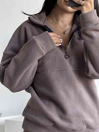 Женский теплый костюм двойка: кофта и штаны из турецкого флиса Мокко, 46/48 Одесса