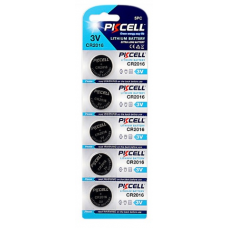 Батарейка литиевая PKCELL CR2016, 5 шт в блистере Полтава - изображение 1