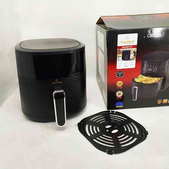 Аэрогриль с функцией жарки без масла Crownberg CB-5550 2000Вт 5л, Аэрогриль-фритюрница сенсорная JU-42 Львов