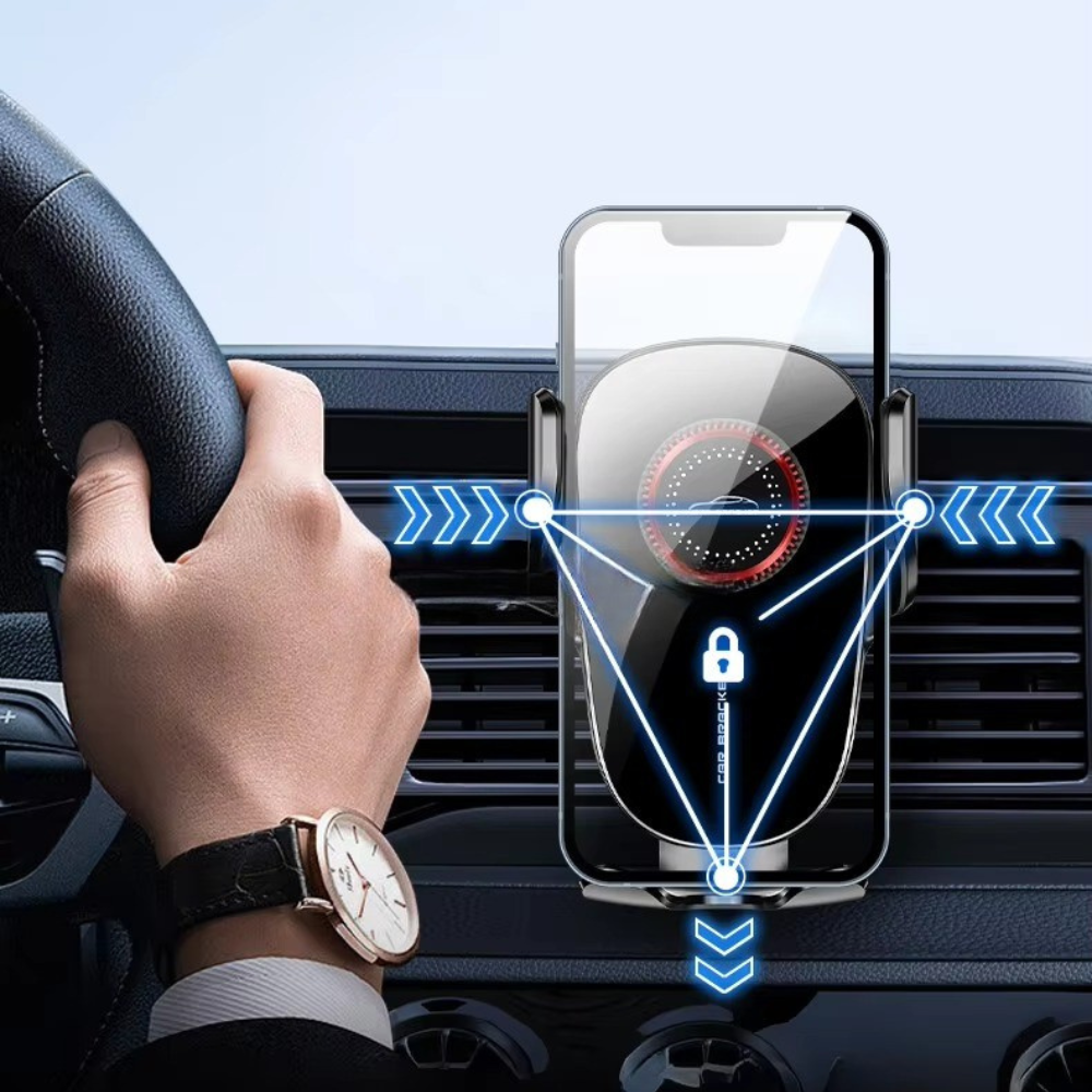 Держатель для телефона,автомобильный ,с механической фиксацией смартфона, на дефлектор в машину,черный Каменец-Подольский - изображение 8