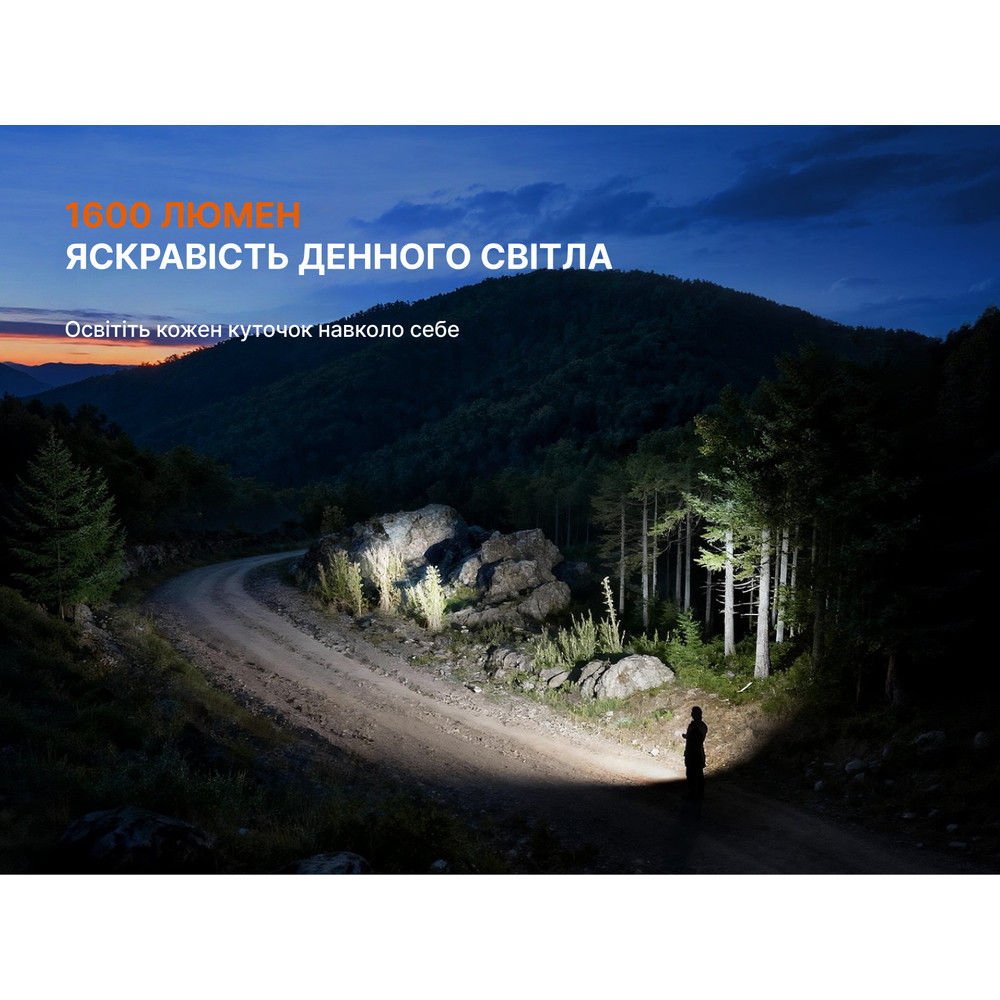 Ліхтар Fenix E06R PRO RG, зелений Київ - фото 6