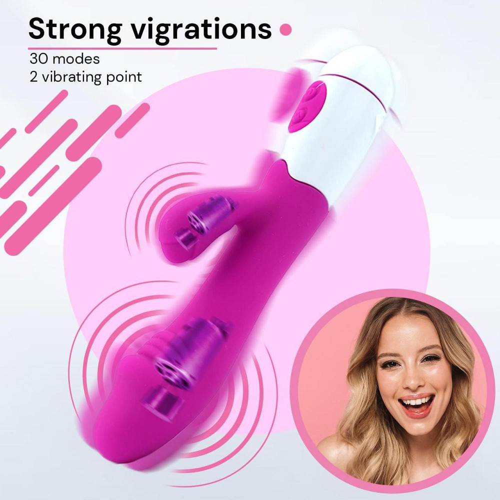 Вибратор Vtin для женщин - стимуляция клитора и точки G - розовый 3о режимов из Германии Днепр - изображение 5