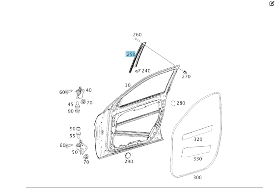 Mercedes-Benz  A2926900287 Вертикальна накладка передніх дверей GLE Coupe C292 Одесса
