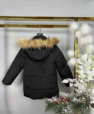 Детская куртка на мальчика зима черная 122,128 Николаев