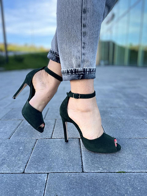 Nivelle Босоніжки жіночі NIVELLE 1794/10503-10512 темно-зелені (літо, замша натуральна) (3673) Коломия - фото 2