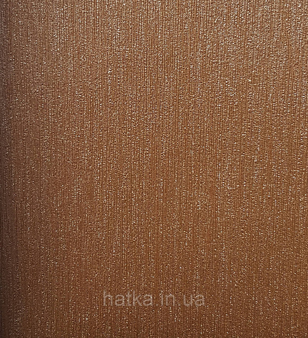 Обои виниловые на флизелиновой основе Rasch Incanto 1.06х10 однотонные тонкая полоска с глянцем терракотовые Киев - изображение 1