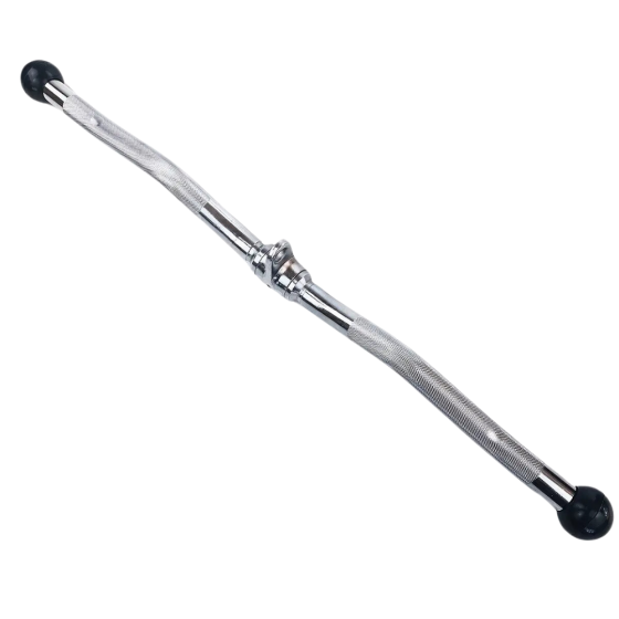 Ручка для верхньої тяги York Fitness 71см W подібна з гумовими наконечниками, хром Киев