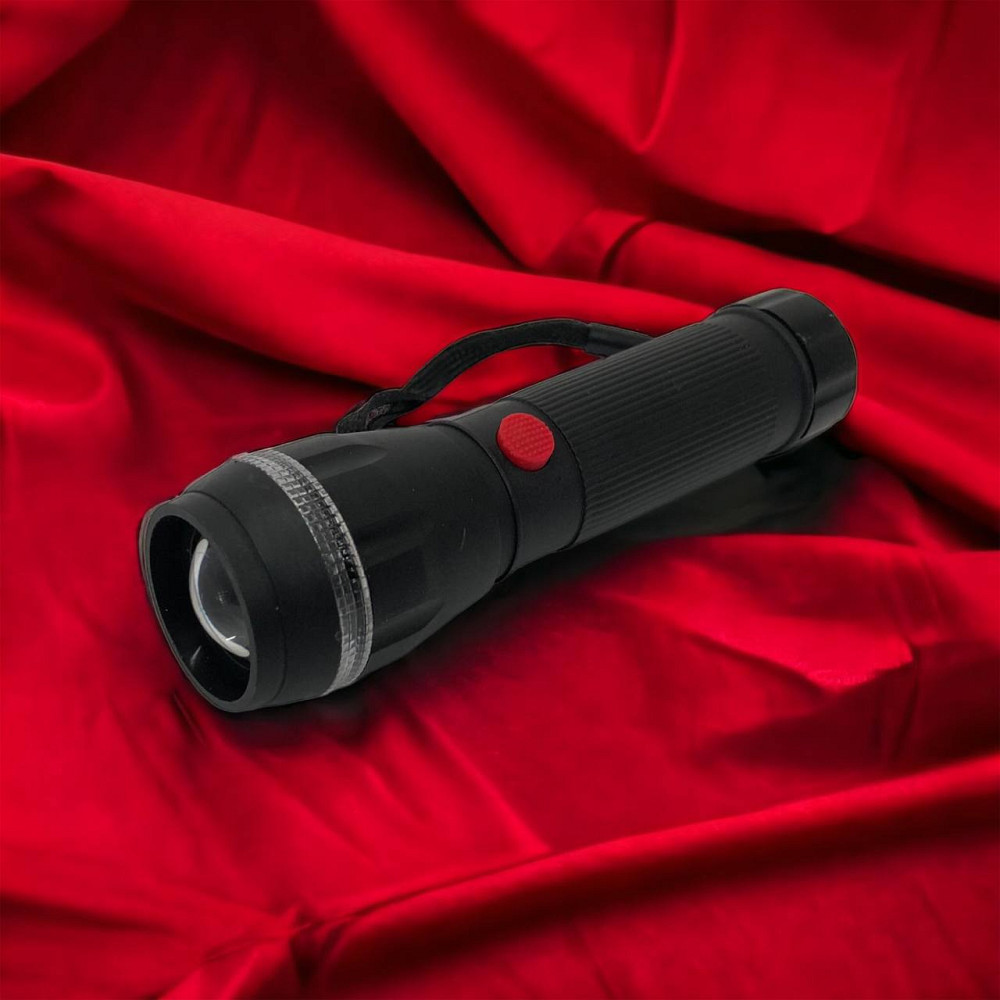 Фонарь противоударный водонепроницаемый, Светодиодный фонарь с зумом, Мощный аккумуляторный лед фонарик QA-66 Киев - изображение 1