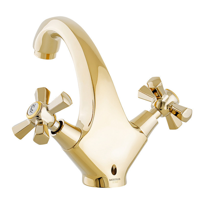 Змішувач для умивальника Mixxus Premium Retro Gold-161   ( MI5848 ) 20330 Харків - фото 2