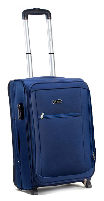 Валіза тканинна WINGS 1701 мала 55 см 2 колеса синя Київ - фото 1