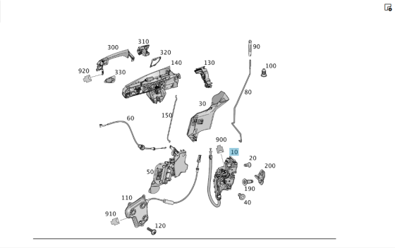 Mercedes-Benz  A0997200935 Замок передньої лівої двері водійської ML/GLE W166 GL/GLS X166 Одеса