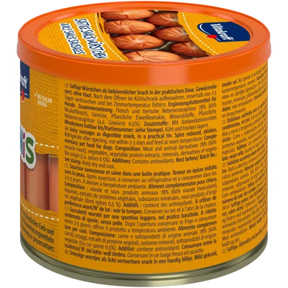 Мини сосиски без оболочки для собак Витакрафт Vitakraft Dog Minis беззерновые лакомства для всех пород собак, 120 г (12 шт) Винница