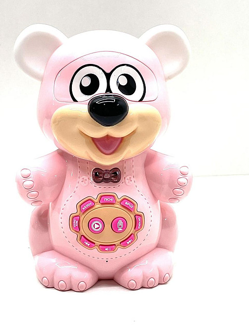 Музична іграшка Limo Toy Балакуче звірятко Ведмедик розповідає вірші та казки Рожевий (FT 0043AB) Чернігів - фото 1