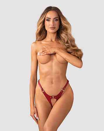 Трусики Obsessive Inferro crotchless thong S/M/L Sex Aura Киев