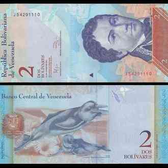 Venezuela Венесуела - 2 Bolivares 2012 UNC Полтава