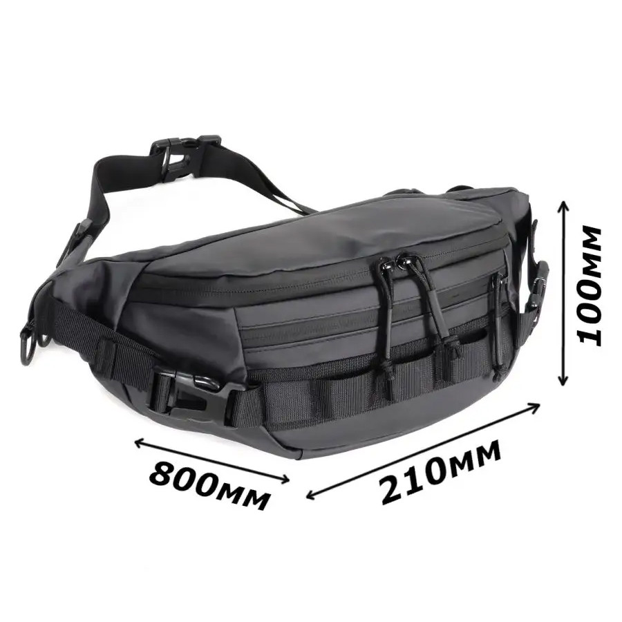 Бананка через плече унісекс, Універсальна сумка на пояс, Бананка слінг для хлопця KF-96 Львів - фото 15