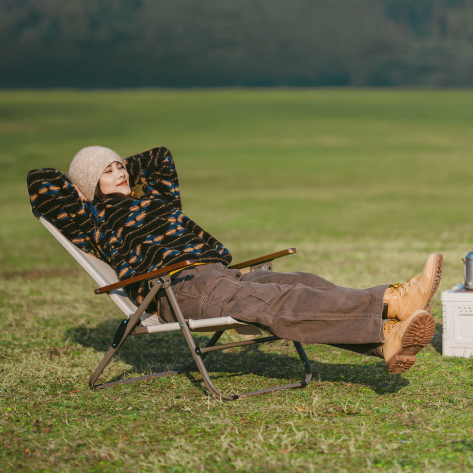 Кресло складное с регулируемым наклоном Naturehike CNK2550JJ012 углеродистая сталь (Бежевый) Винница - изображение 8