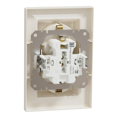 Розетка Schneider Electric ASFORA с заземлением двойная крем 16А (EPH9900123) Винница - изображение 7