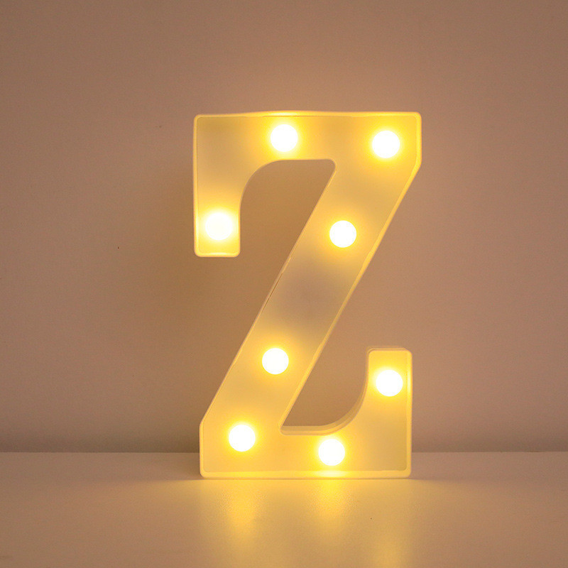 Буква с подсветкой Z объемная маленькая 21 на 15 см белый Киев - изображение 1