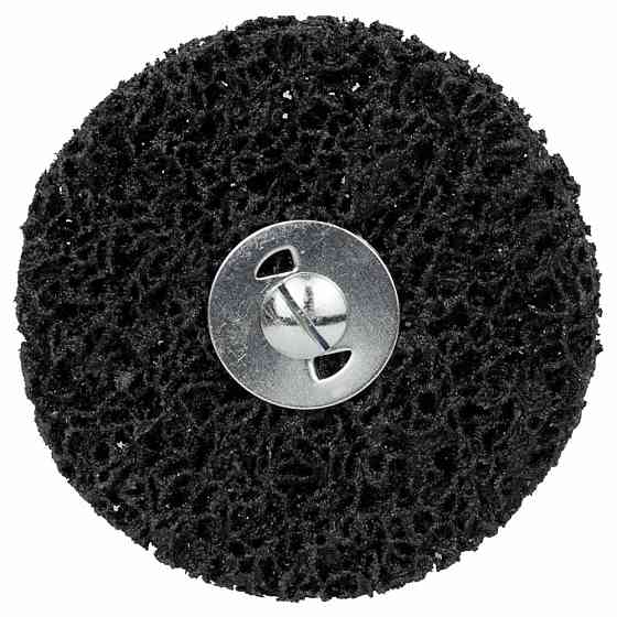 Sigma Круг зачистной из нетканого абразива (коралл) Ø100мм с держателем черный мягкий SIGMA (91 Киев