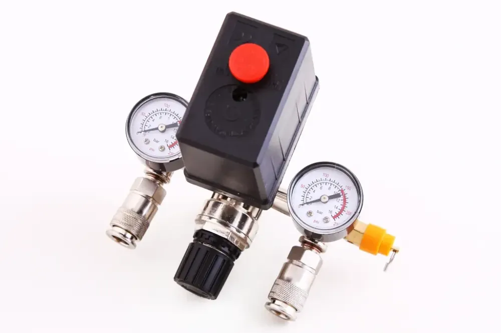 Пресостат для компресора Intertool у складі (редуктор, 2ман, 2 кольори) Вінниця - фото 1