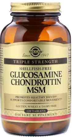 Глюкозамін хондроїтин МСМ Solgar Glucosamine Chondroitin MSM 120 таб Київ
