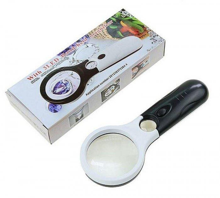 Лупа с двумя линзами и подсветкой 6902АВ Полтава - изображение 1