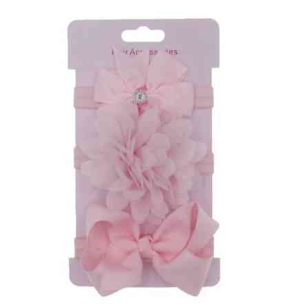 Набор детских повязок светло-розовых - 3шт., размер универсальный (на резинке) Киев