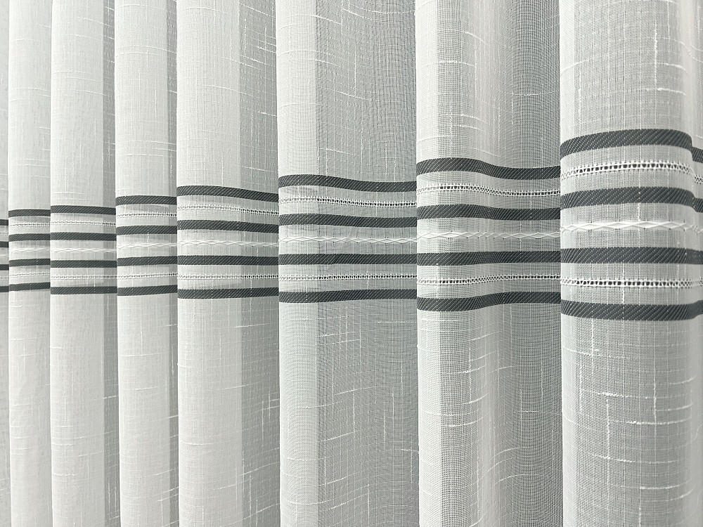 Тюль VR-Textil 2085т Мережка Льон Молочний з сірим 400х270 см (42-1295) Київ - фото 7