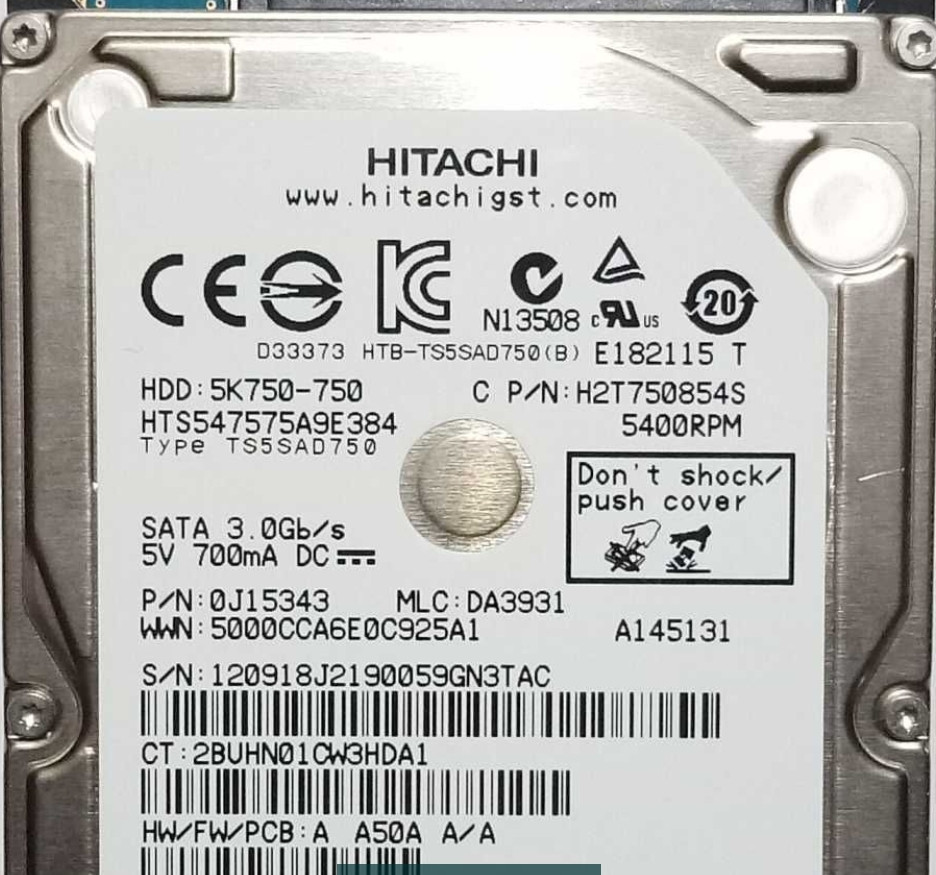 Жорсткий Диск 750Gb. Для Ноутбука 2.5" Київ - фото 2