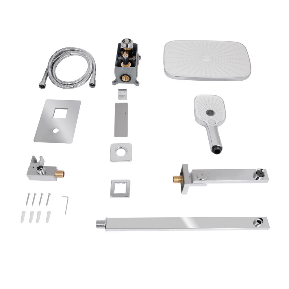Душова система універсальна Qtap Gemini прихованого монтажу на три споживачі QTGEM114CRM45702 Chrome Київ - фото 8