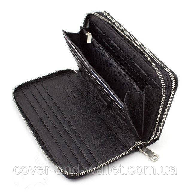 Елітний чоловічий гаманець клатч на дві блискавки із гладкої шкіри Marco Coverna 5902B/Q Київ - фото 5