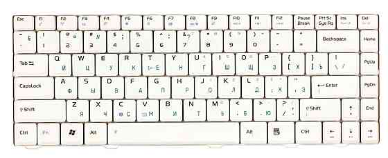 Клавиатура для ноутбука Asus (F80, F80S, F80CR, F80Q, F80L) White, RU Вінниця