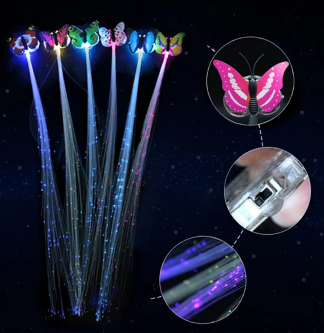 Пасма на шпильці, що світяться в темряві Метелик Київ - фото 2