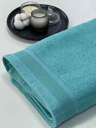 Полотенце махровое Ideal Textile с бордюром однотонное 360 г/м2 50х80 см (56860711) Бирюзовый Черновцы