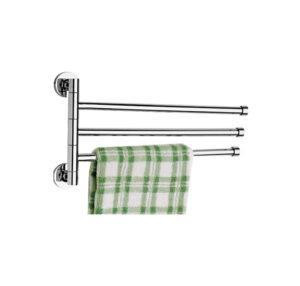 Тримач для рушників поворотний (3 планки) хром Харків - фото 2