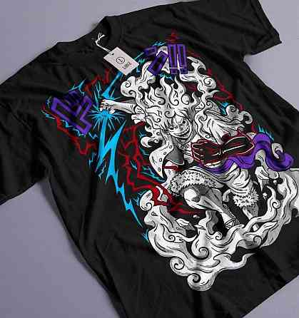 Футболка з аніме принтом Аніме Вінтаге Спекіал Аніме оверсайз (S/M/L) Чорний AnimeJ1114 Дніпро