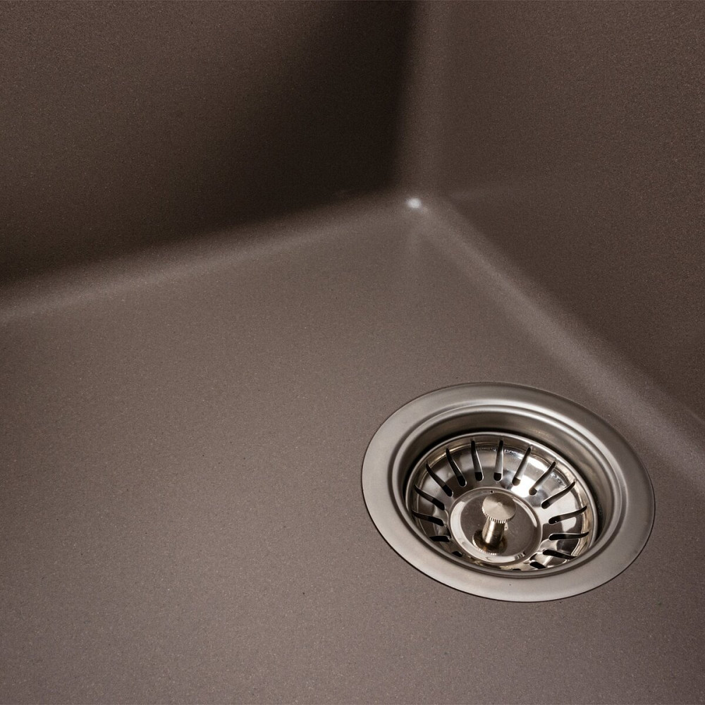 VALESO Гранітна мийка для кухні VALESO INTENSO 6550 матова Дюна Коломыя - изображение 6