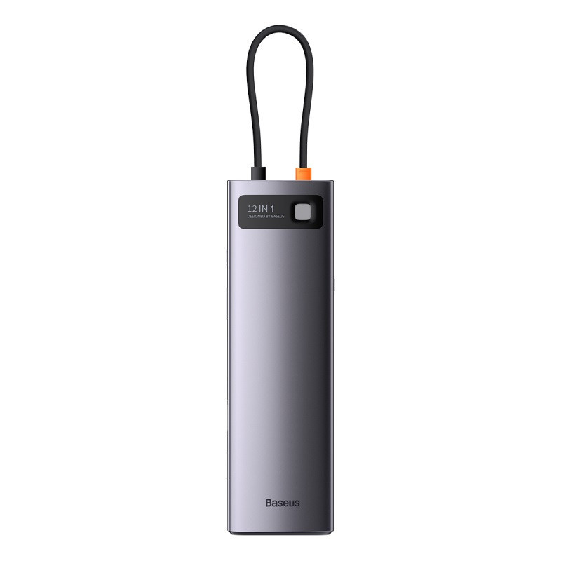 USB-хаб Baseus Metal Gleam Series 12-in-1 Multifunctional Type-C HUB Docking Station Gray Одеса - фото 1